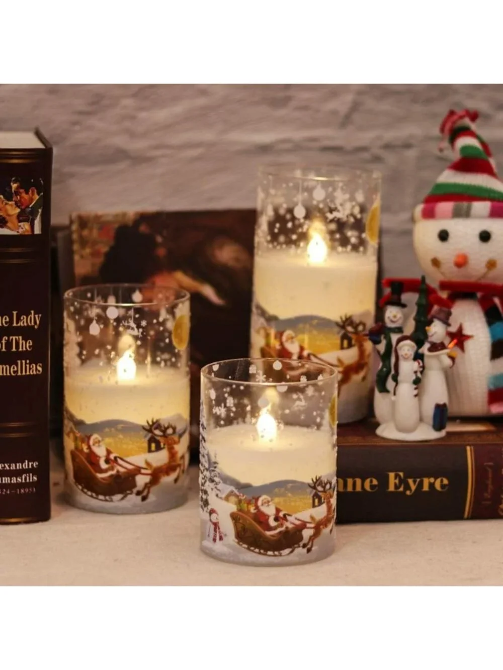 Flameless LED Pillar Candles - Real Wax, Remote & Timer, Christmas Decor, 3 Pack